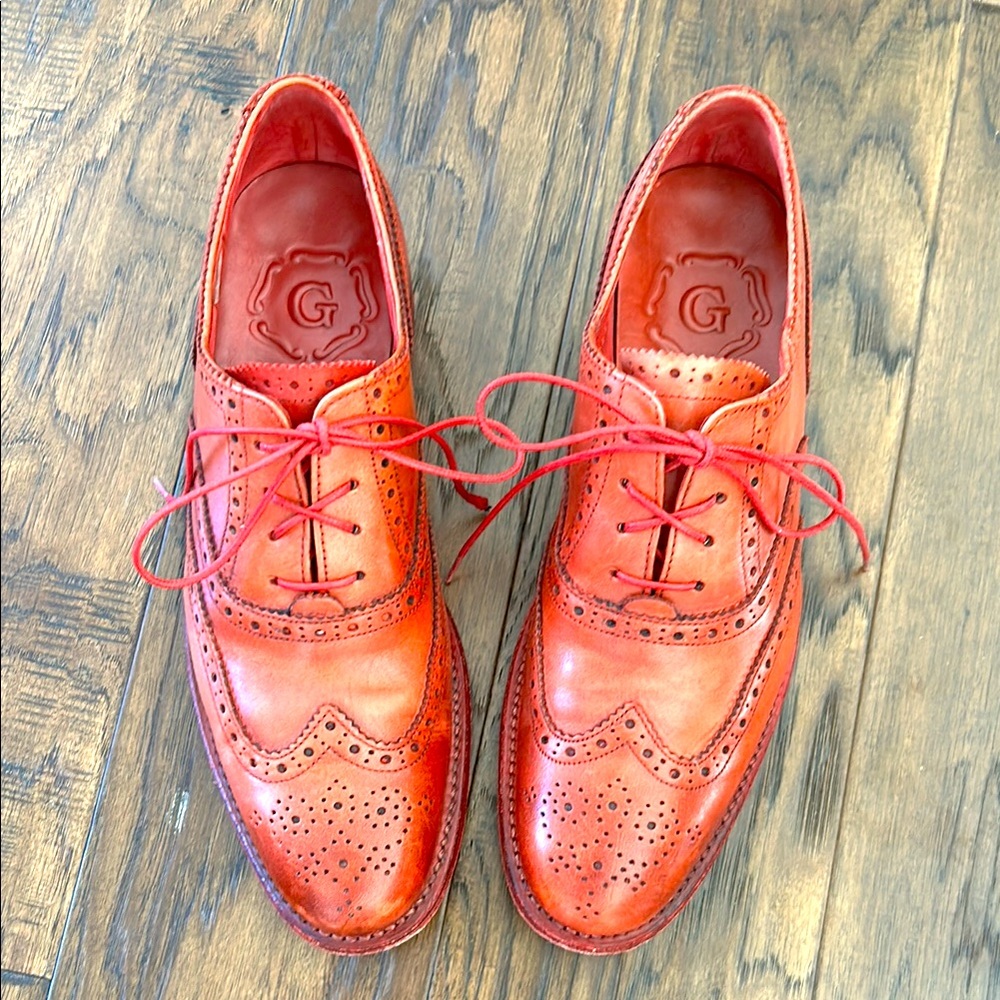 GRENSON Martha red Wingtip Oxfords